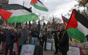 Unjuk Rasa Warga Quds dan Yahudi Protes Keputusan Ben-Gvir Larang Pengibaran Bendera Palestina