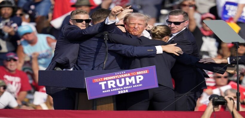 Perilaku Mencurigakan Seorang Wanita Perkuat Dugaan Rekayasa Penembakan Trump